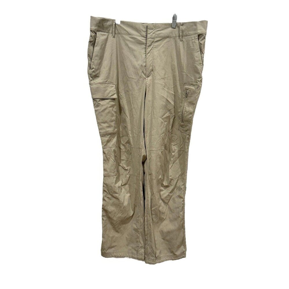 Athleta Trekkie Utility Cargo Pants High‎ Rise Nylon Straight Leg Track 38x28